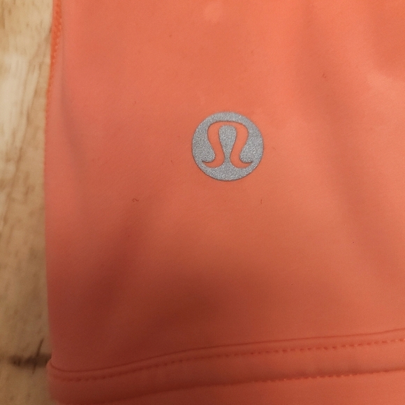 Lululemon Hotty Hot Neon Highlight Orange  Crop Top Mesh Sports Bra - Picture 7 of 7